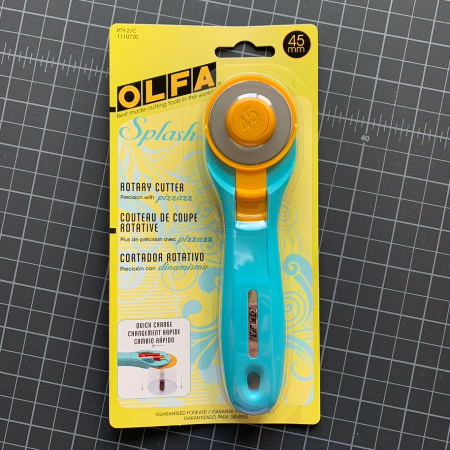 Rotary Cutter, 45mm Splash ColorsOlfa - Screech Owl Fabrics