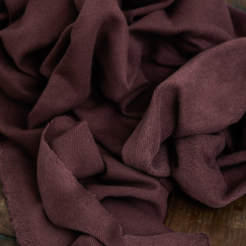 Cashmere Woolen Fleece Knit Grape mind the MAKER - Screech Owl Fabrics